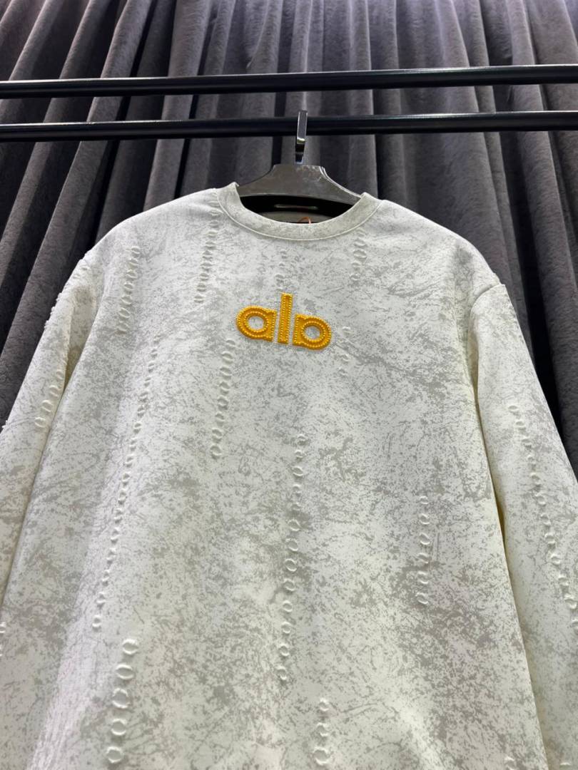 Alo IMPORTED SWEATSHIRT STORE ARTICLE WHITE AND GREY