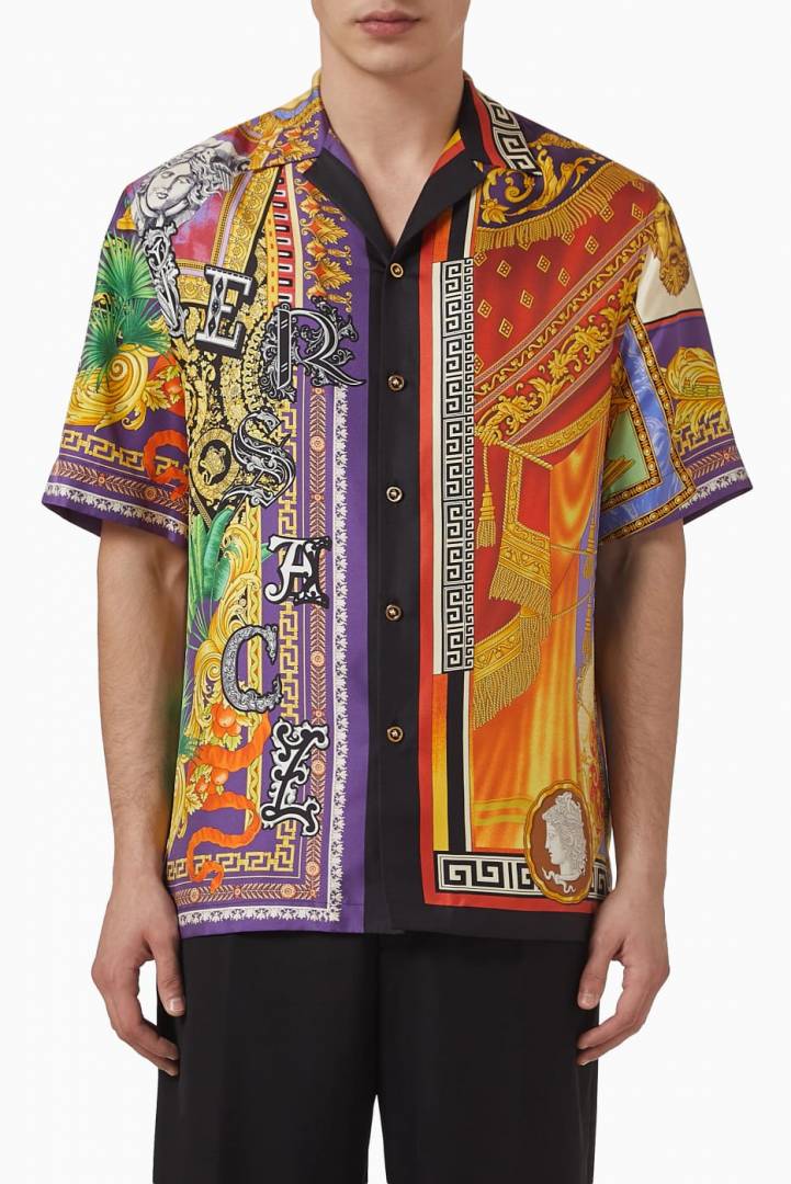 Versac-e IMPORTED STORE ARTICLE PREMIUM PRINTED SHIRT