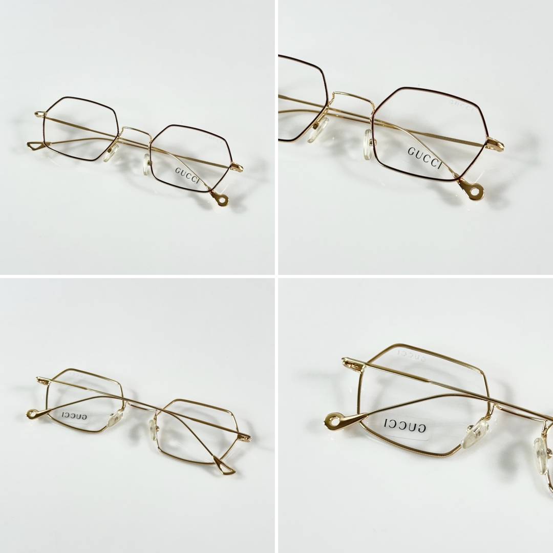 Gucc 307 Gold Frame