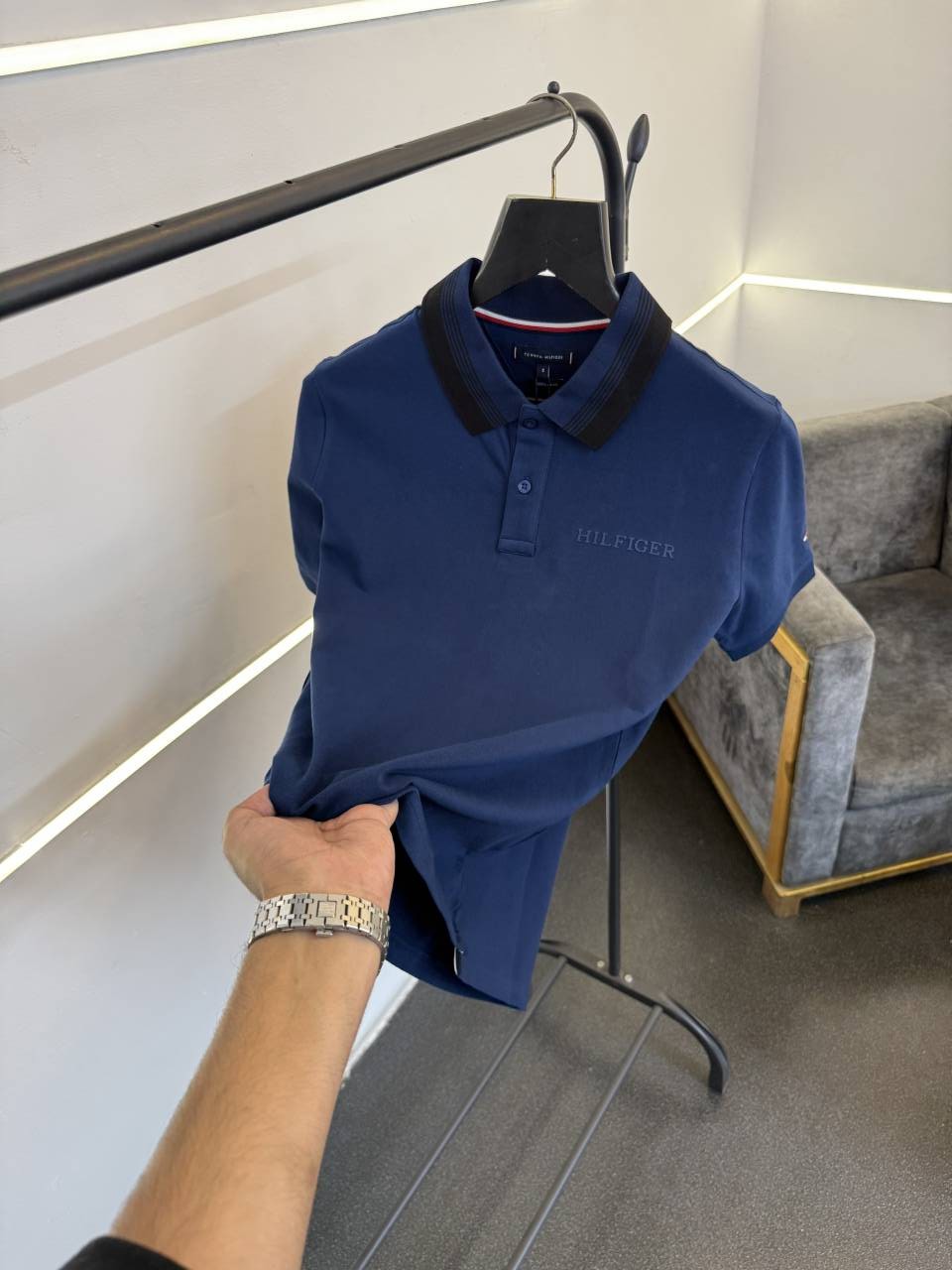 Tommy hilfigar imported polo tshirt blue sale
