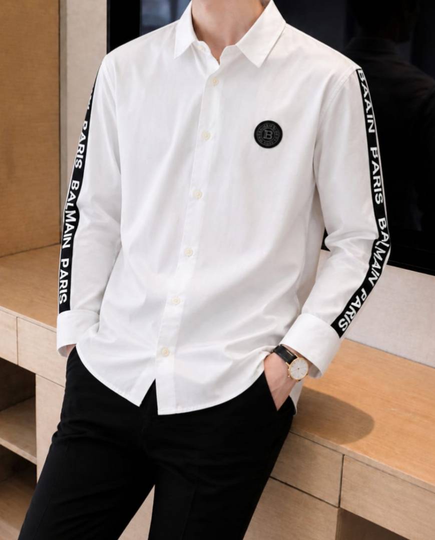 BALMAN IMPORTED STORE ARTICLE SHIRT WHITE