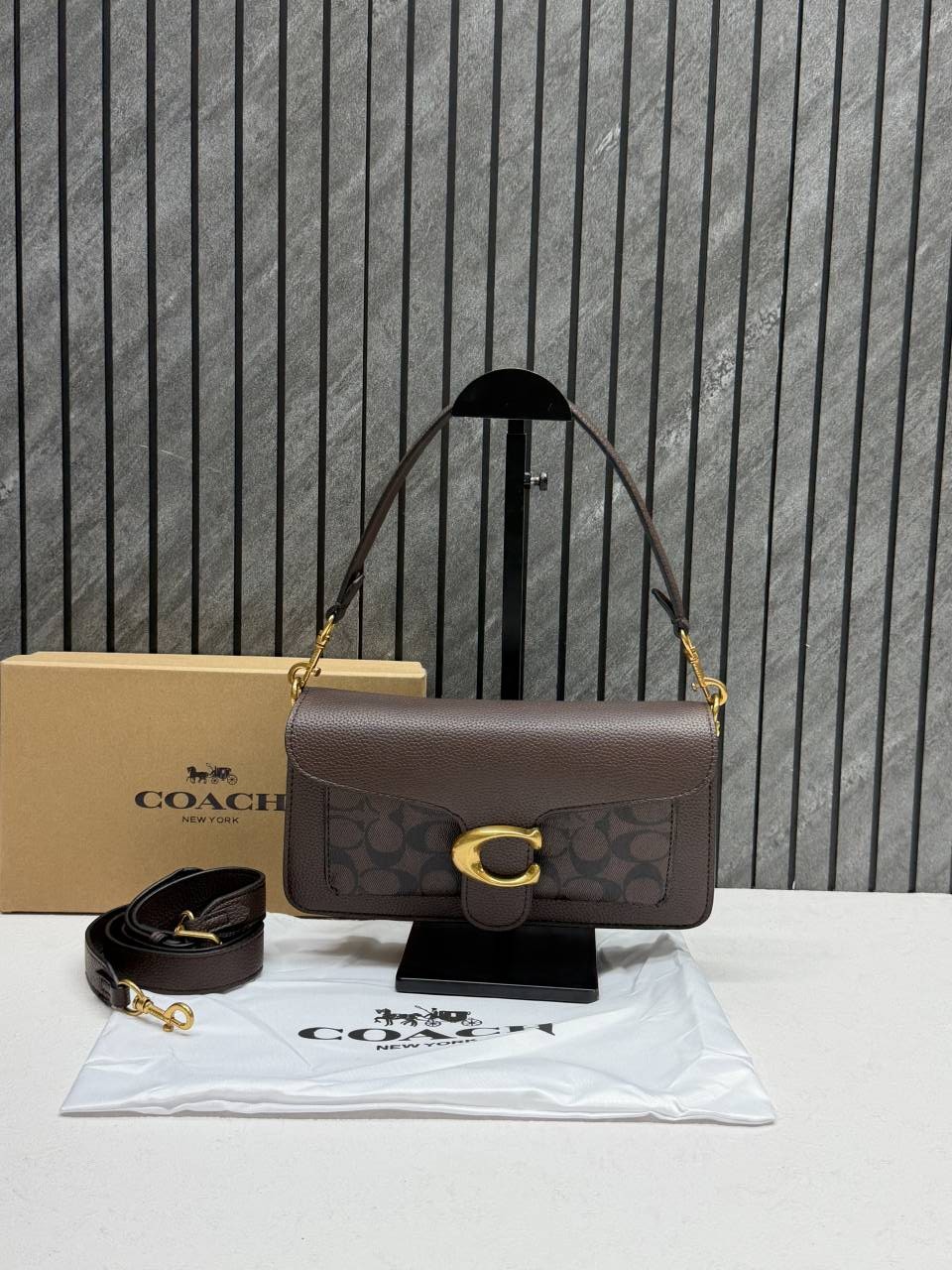 Coacch Tabby 26 Maple Shoulder Crossbody Bag With Original Box 2 Belt (Short Long)