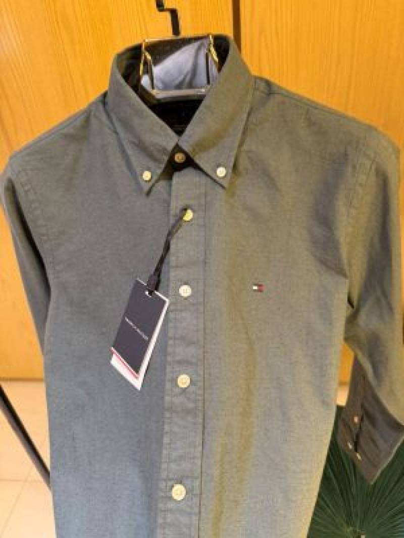 TOM-Y HILFIGER IMPORTED STORE ARTICLE SHIRT LINEN FABRIC