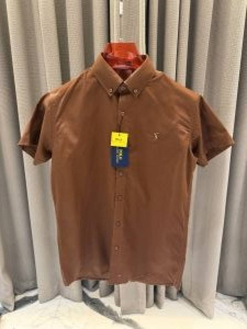 Ralp lauren Premium Half Cotton Choc Brown Shirt