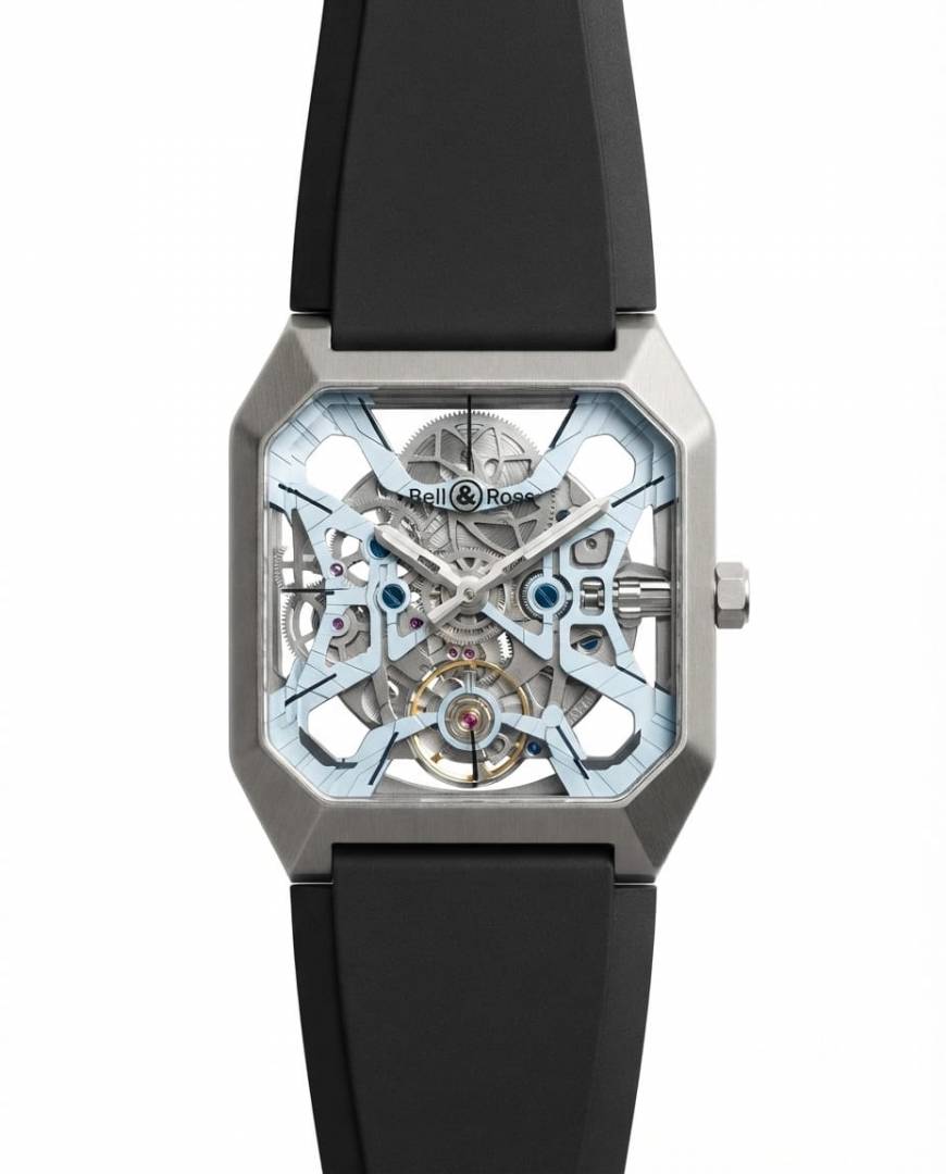 Bell&Rose BR03 Cyber automatic Black Silver Sky Blue Dial
