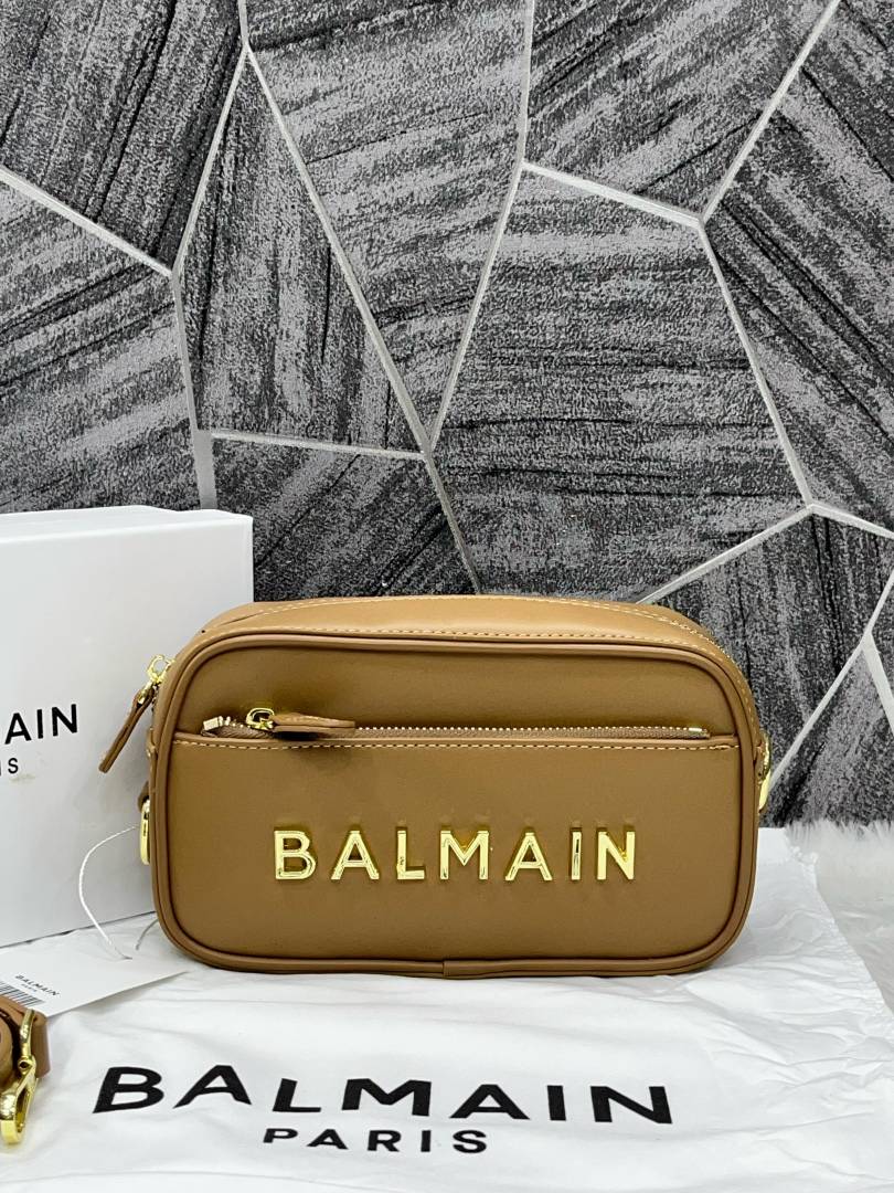 Balman_Khakhi_Monogram_Camera_Crossbody_Bag_Unisex_With_OriginalBox