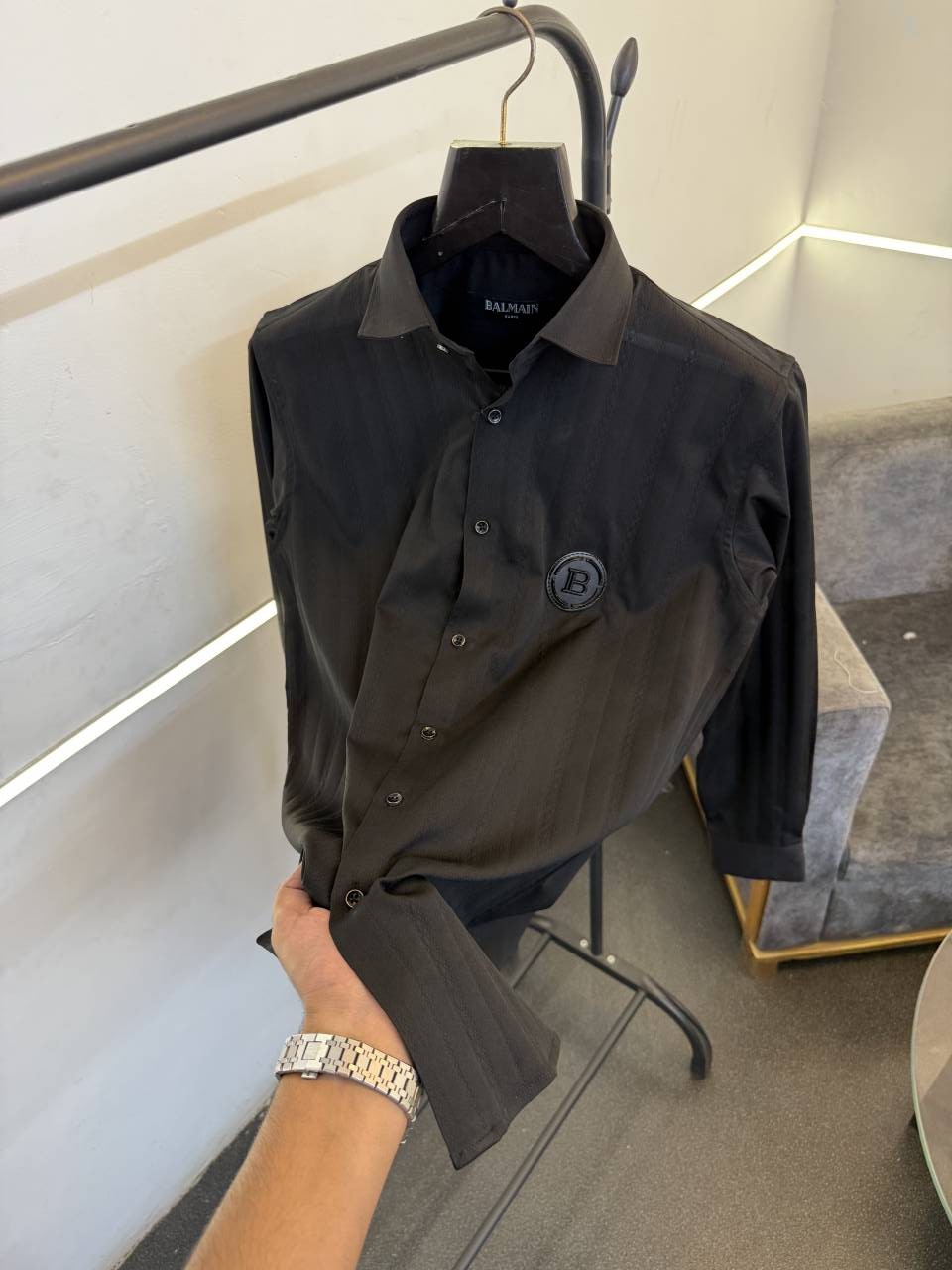 Balman knitted design high quality imported shirt proper box packing black sale