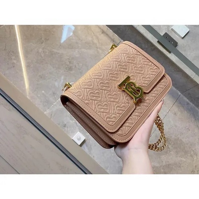 Burbery_TB_Monogram_Shoulder_Bag_With_OG_Box_&_Dust_Bag_(Khaki-789)