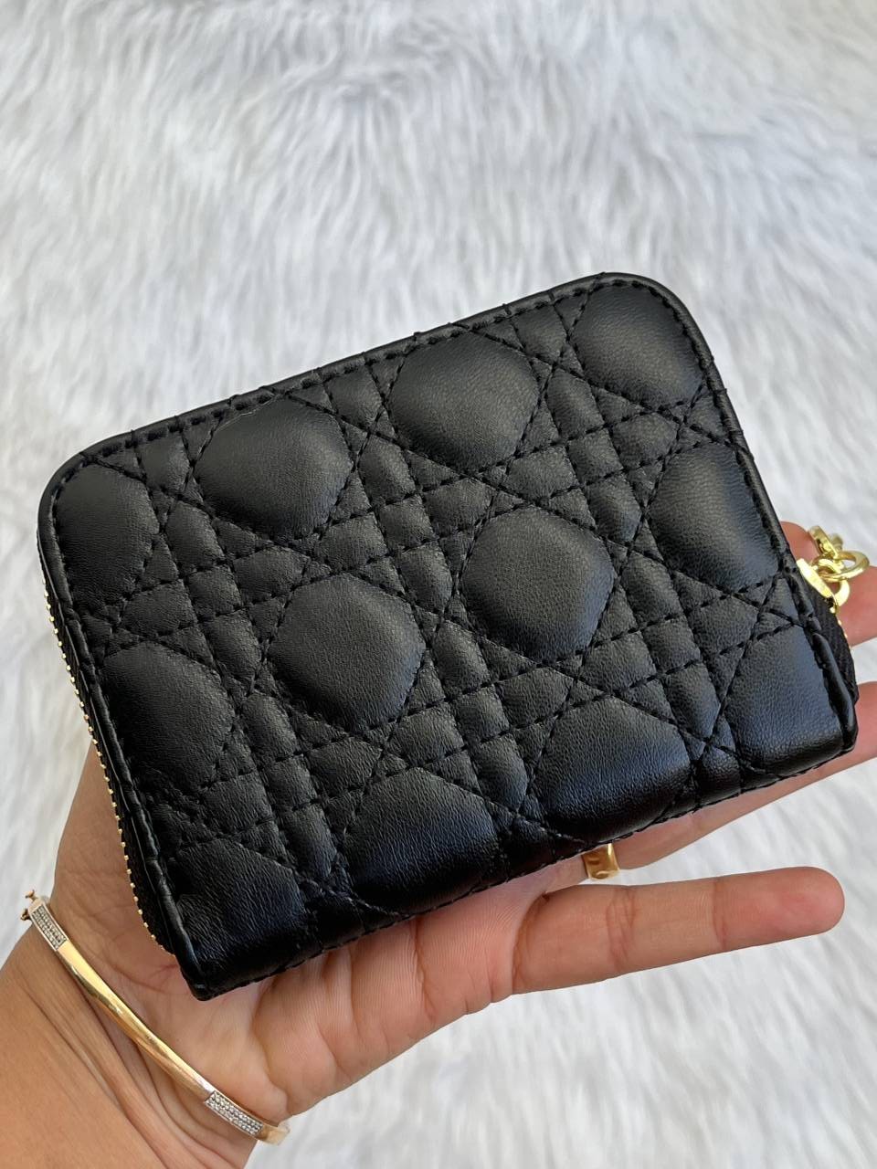 Diyor_103_Black_Mini_Zippy_Wallet_With_OriginalBox