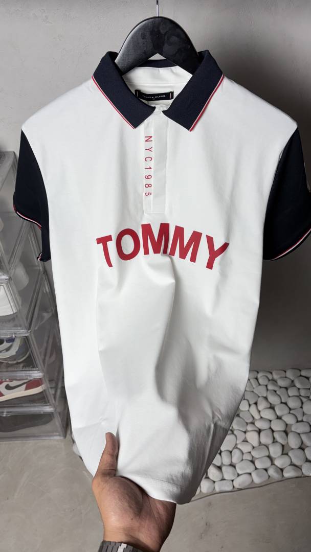 Tommy NYC 1985 Signature Polo T-Shirt With OG Packaging 1317