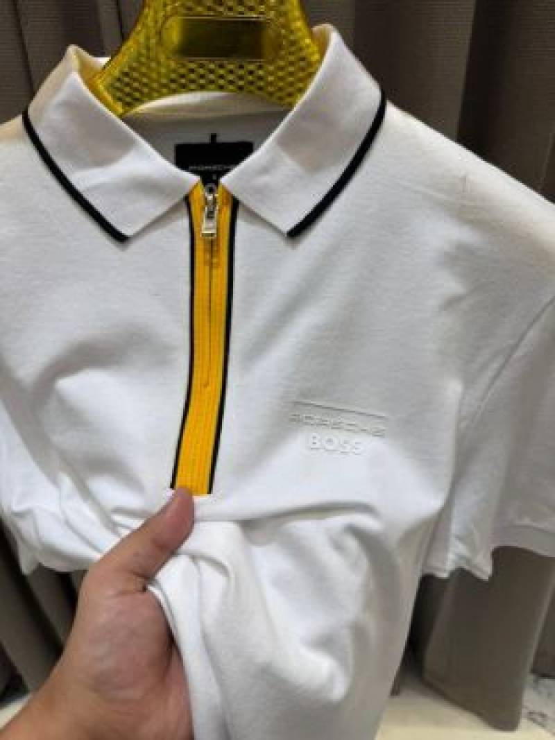 Boss_Chest Logo Polo T-shirt White