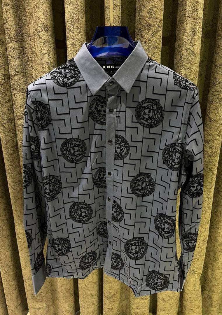 Versac-e IMPORTED STORE ARTICLE DIAMOND CHINA SHIRT