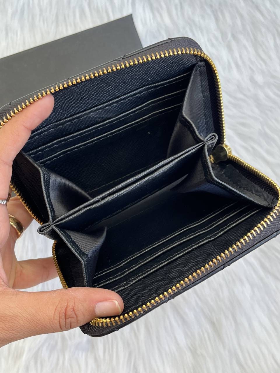 Chennel_102_Black_Mini_Zippy_Wallet_With_OriginalBox