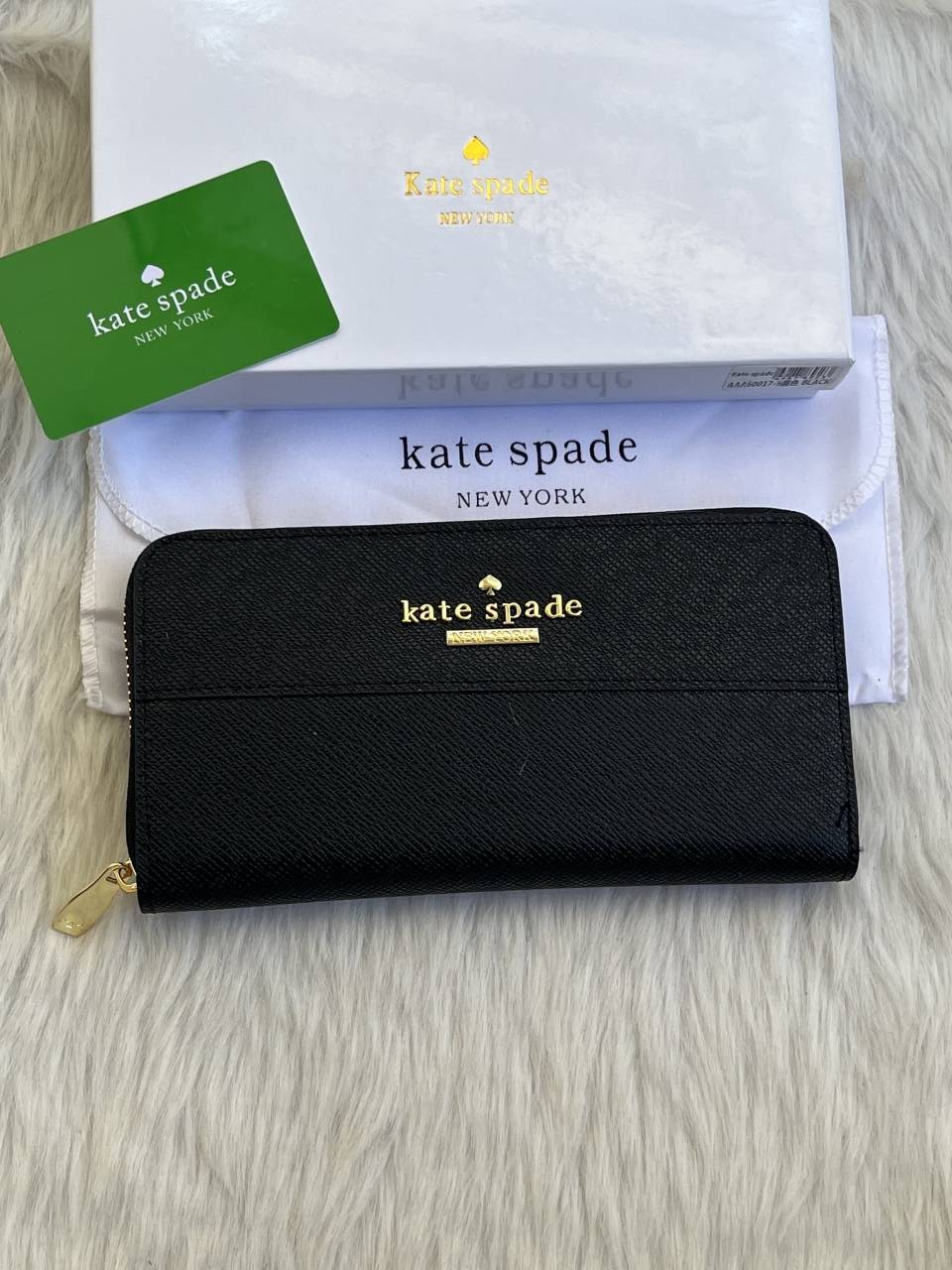 Kate_Spade_123_Blk_Long_Zippy_Wallet_With_OriginalBox_DustCover