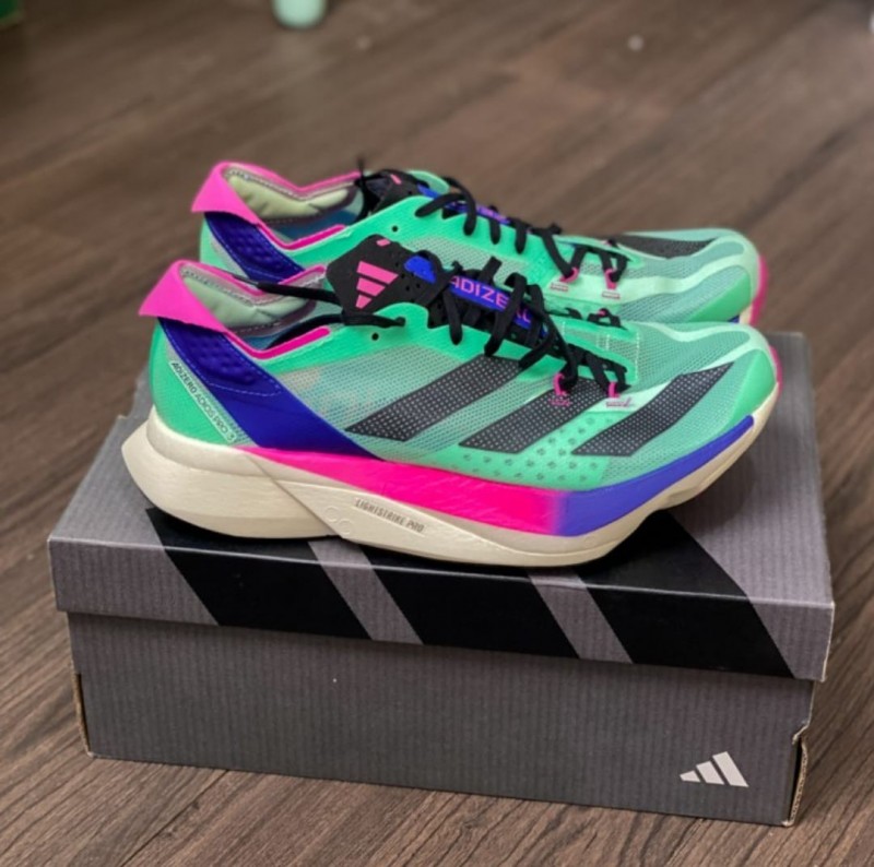 Adiddas adizero adios pro 3 neon black blue pink--