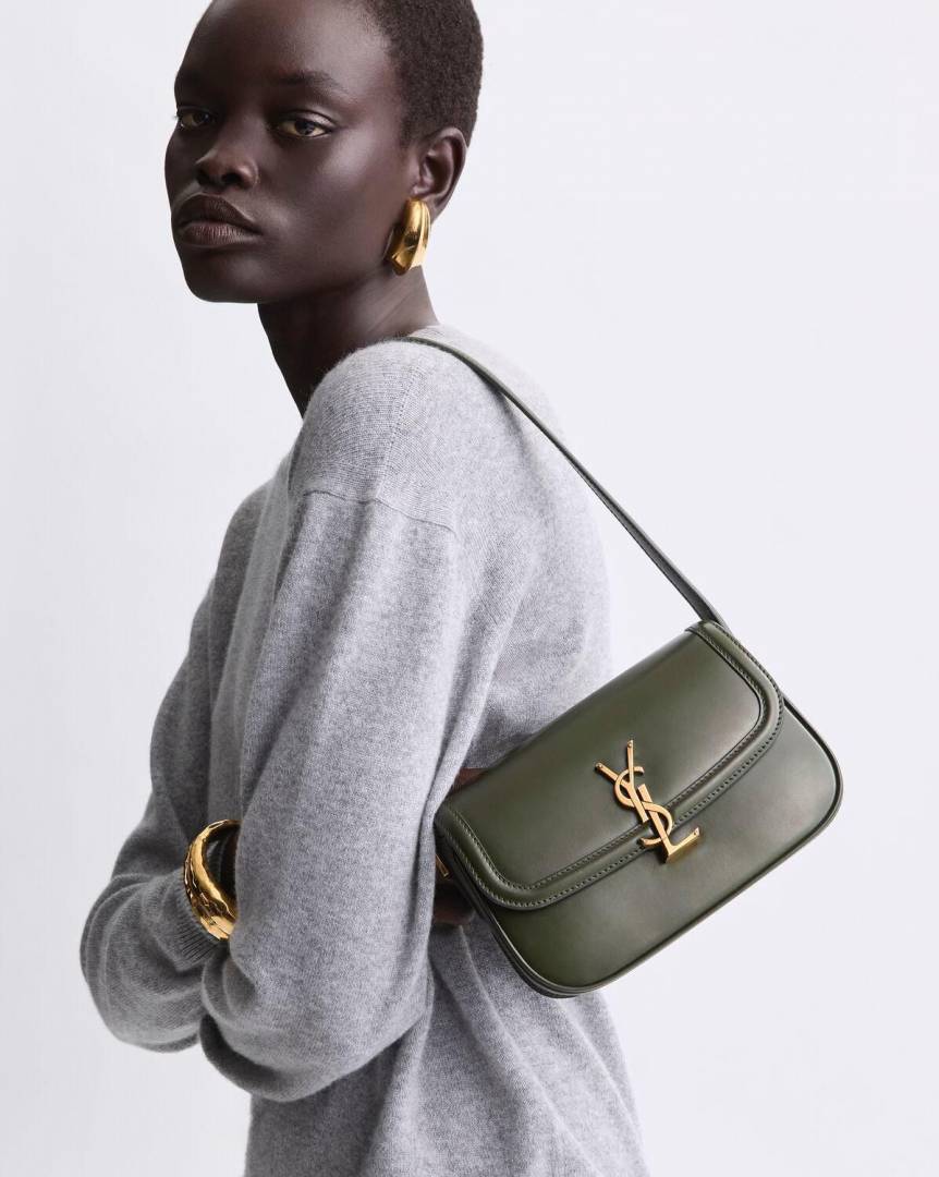 Ysl Solferino Small Shoulder Bag With Original Box & Long SlingBelt
