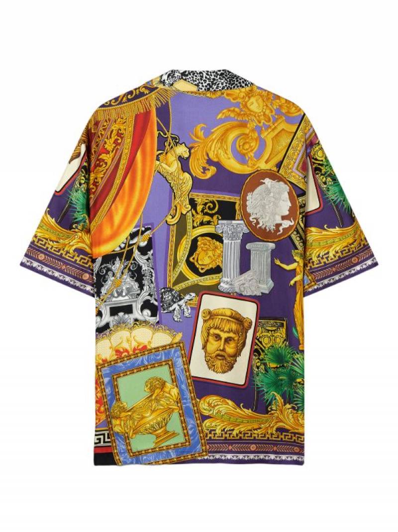 Versac-e IMPORTED STORE ARTICLE PREMIUM PRINTED SHIRT