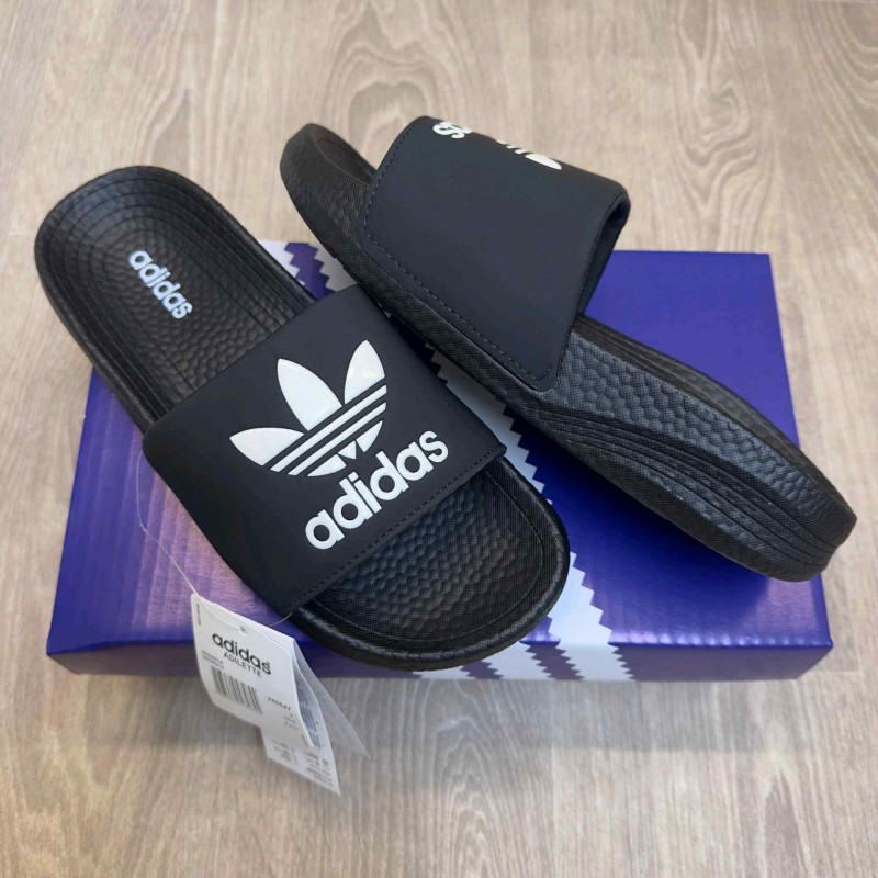 Adiddas Hyper Boost Premium Black White Slides SE12