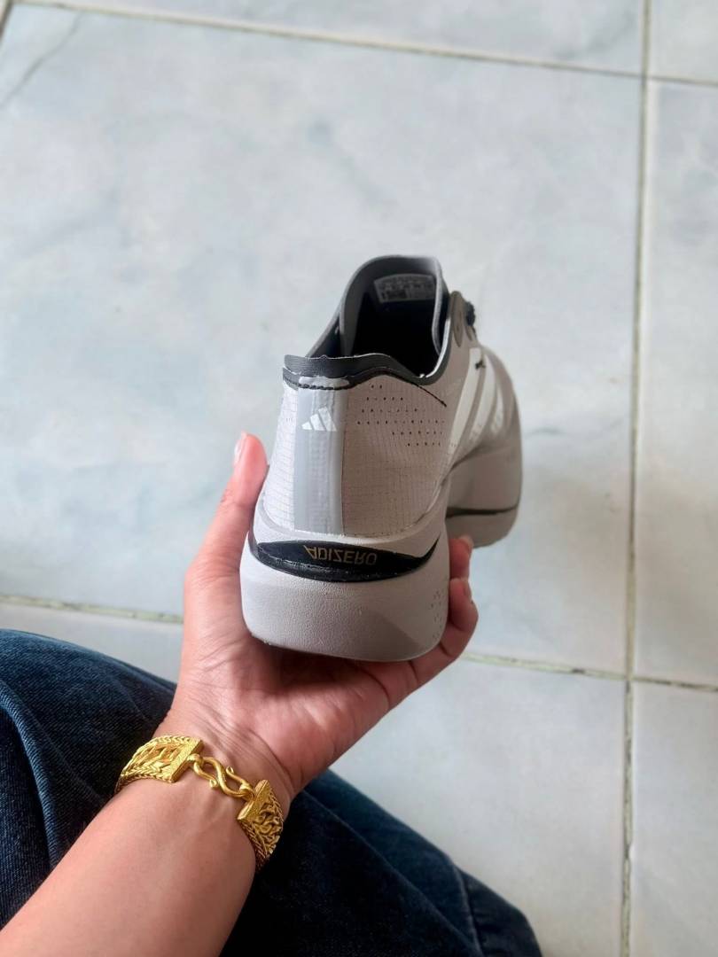 Adiddas Adizero Adios Pro 5 Cream running shoe silver