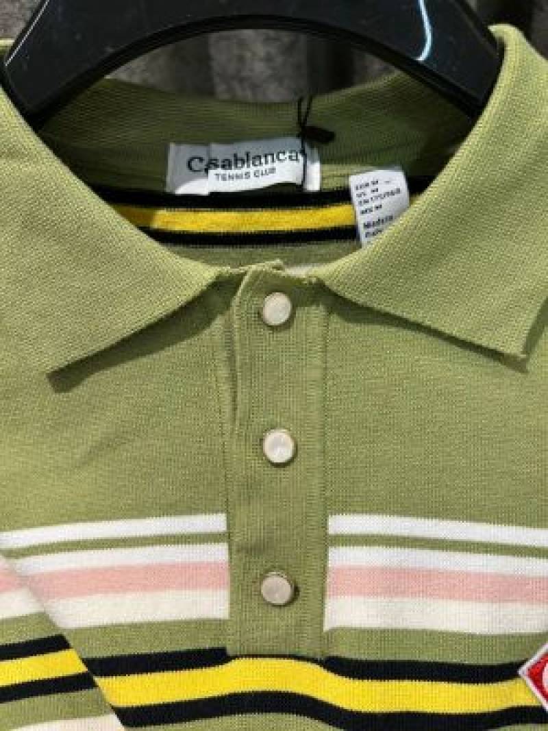 Casablanc-a IMPORTED STORE ARTICLE POLO T-SHIRT