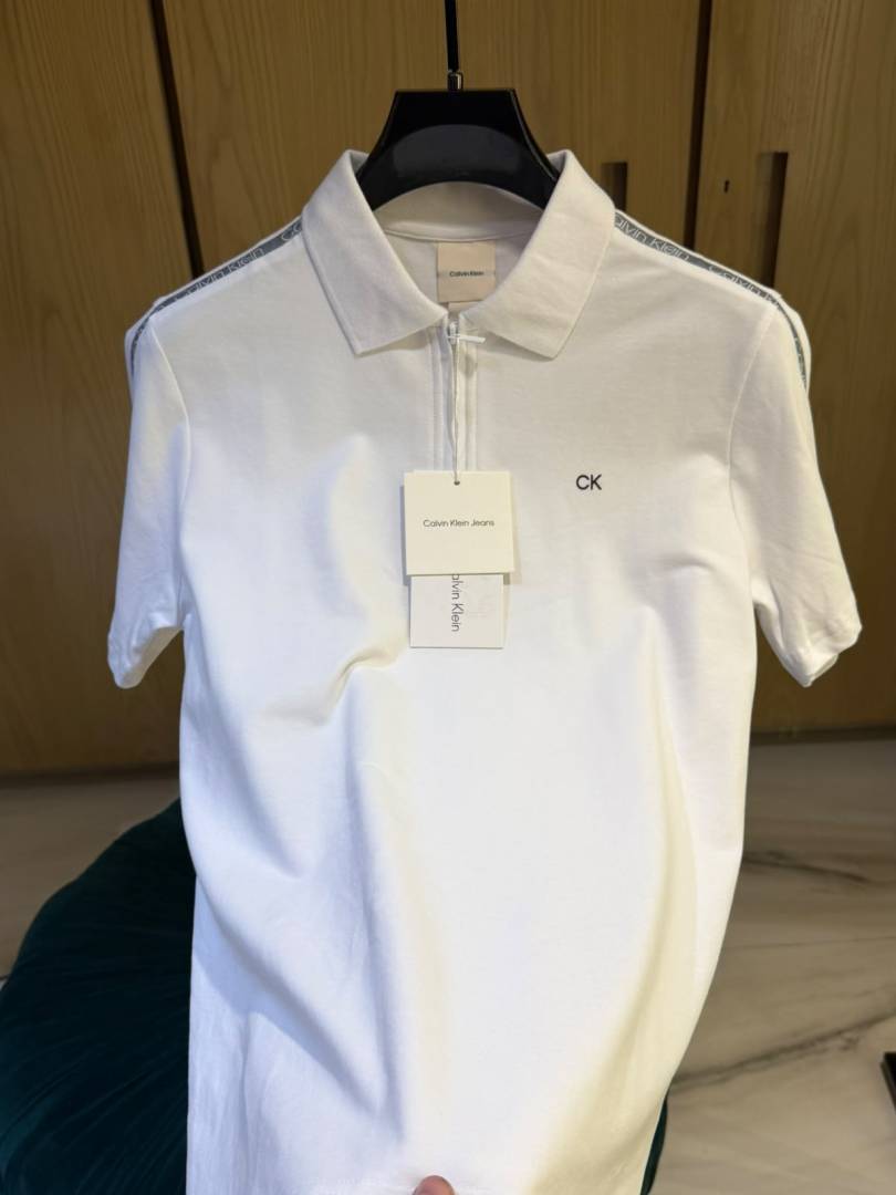 Calvi-xn Klein IMPORTED STORE ARTICLE POLO T SHIRT WHITE