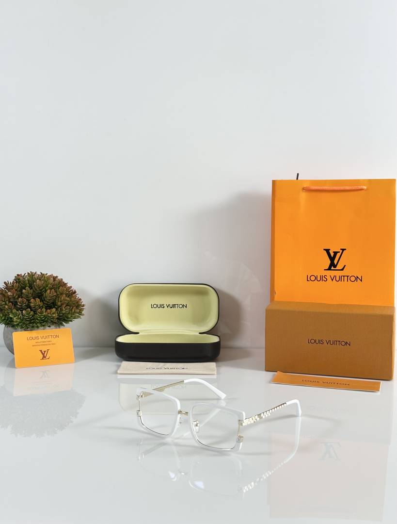 Loius Vutton_7295_Gold_White_Frame