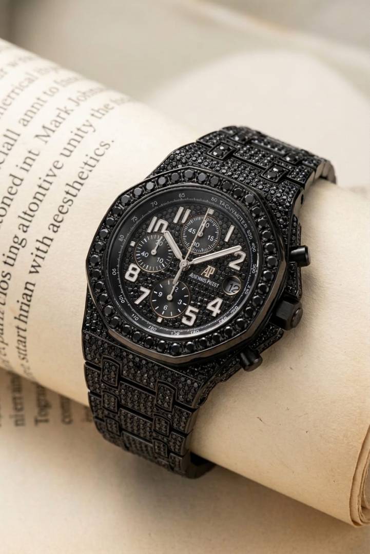 Audemar piguet royal Oak TachyMeter Iced Out