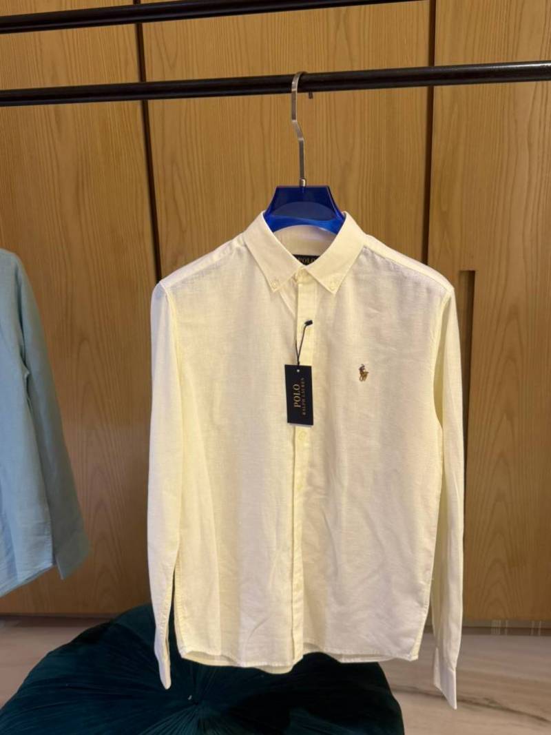 RALPx-H L-AURENx P-OLO IMPORTED STORE ARTICLE SHIRT linen fabric