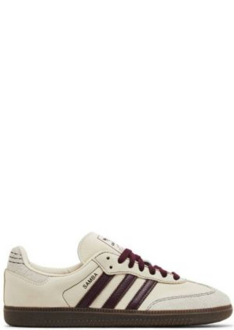 Adidas Samba Wonder White Maroon For Mens 505
