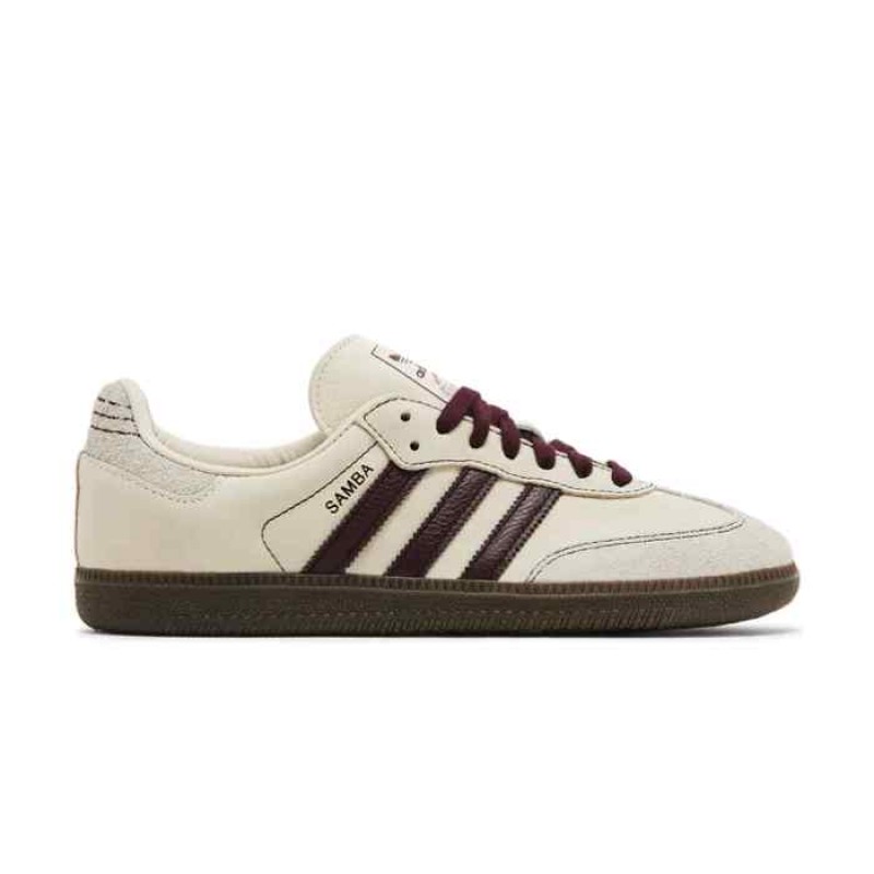 Addidas Samba OG Wonder White Maroon