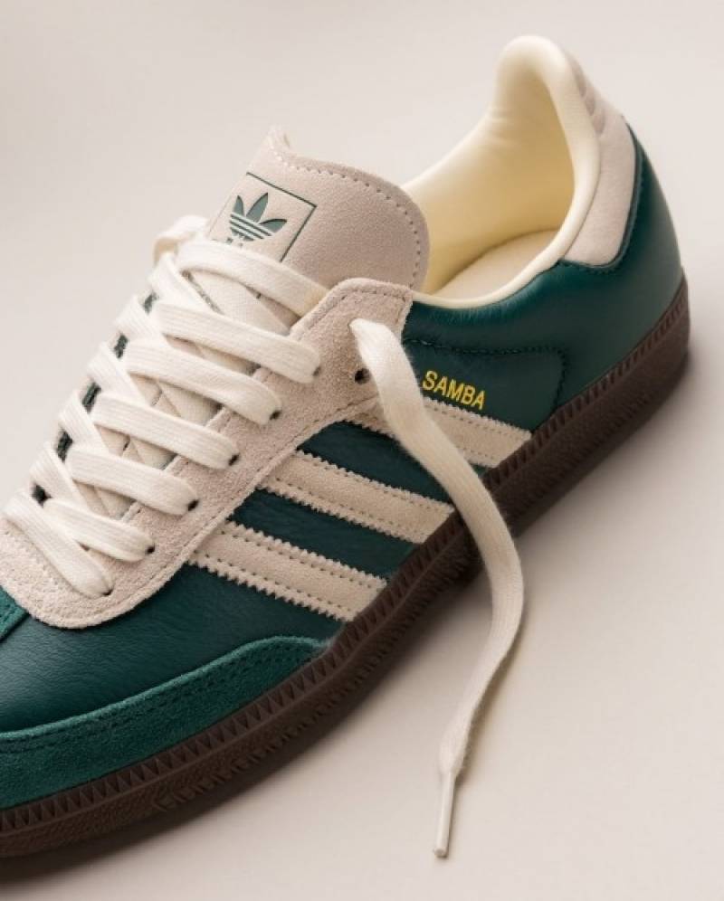 Adiddas samba og collegiate green cream white