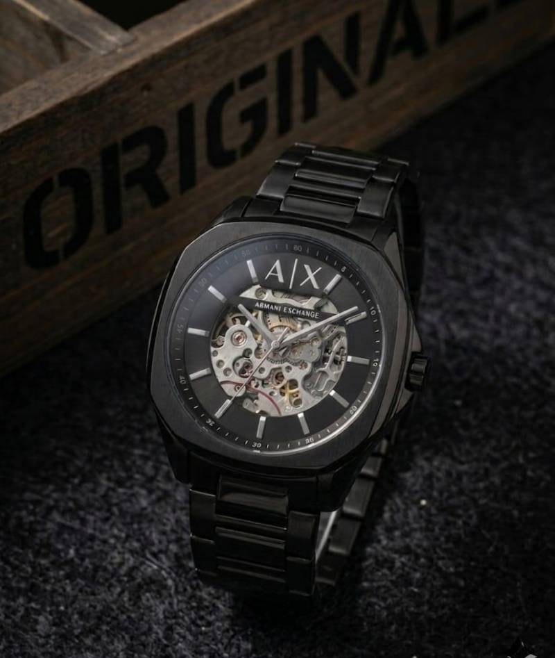 Armaann_i Exchange Ax2418 Hampton Automatic Black