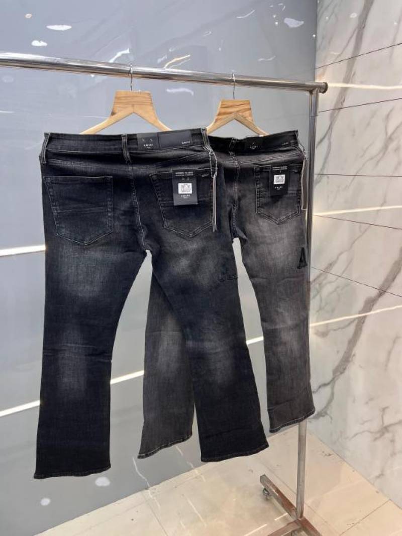 Ameeri Light Shade Premium Imported Boot Cut Denim with Embroidered Logo 2402