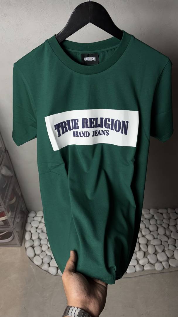 True Religion Classic Arch Logo T-Shirt Green 1115