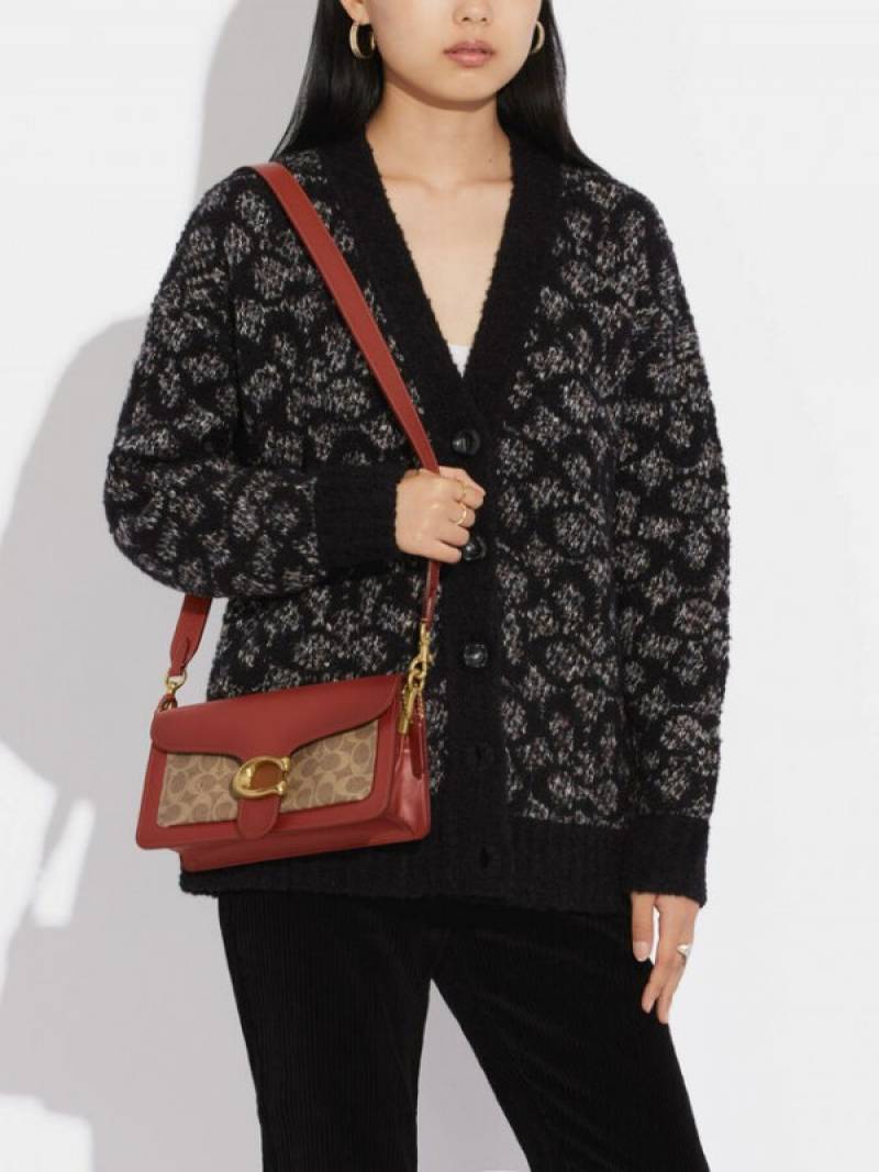 Coach Tabby 26 Shoulder Bag With OG Box & Dust Bag (Printed Brown-246)