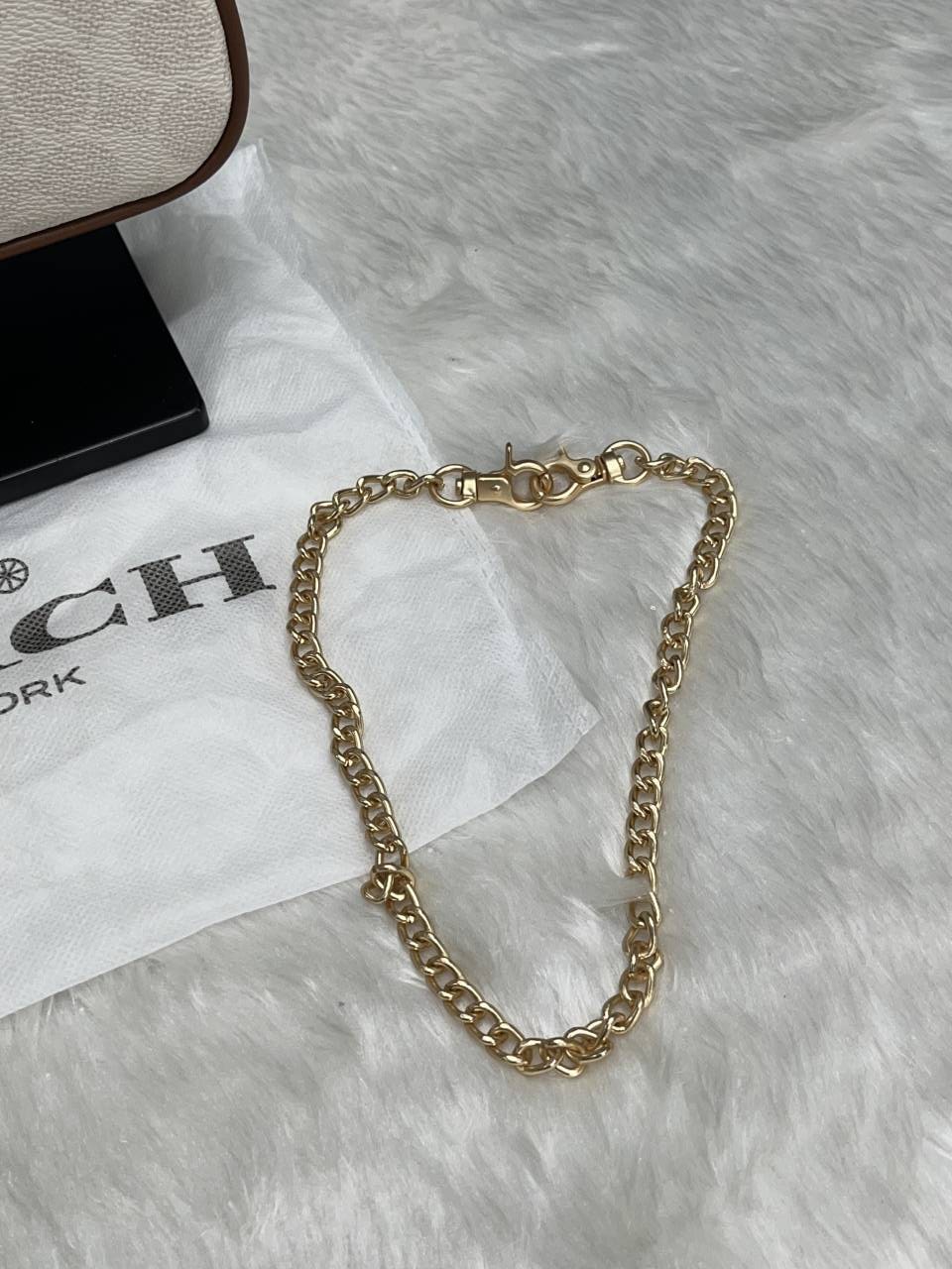 Coacch Nolita Br-White-Mono With Original Box DustCover & Pearl charm