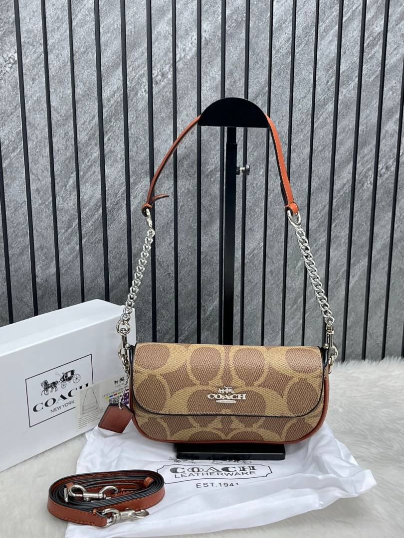 Coacch Hailey Apricot-Beige ShoulderBag With Original Box & DustCover
