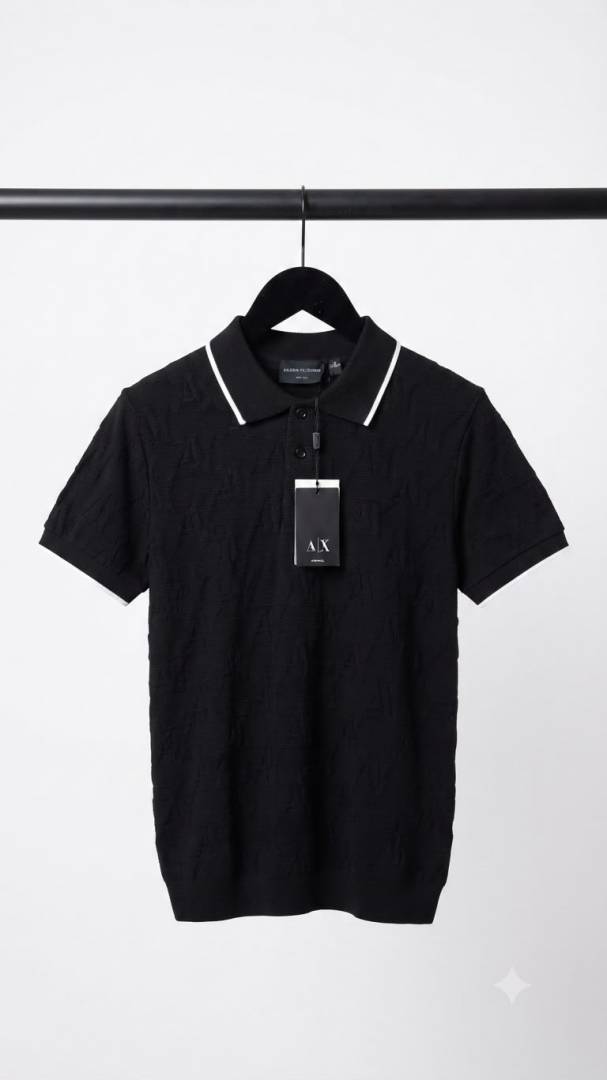 Armaani Exchange Premium Knit Polo T Shirt 1576. Sale offer VS1000