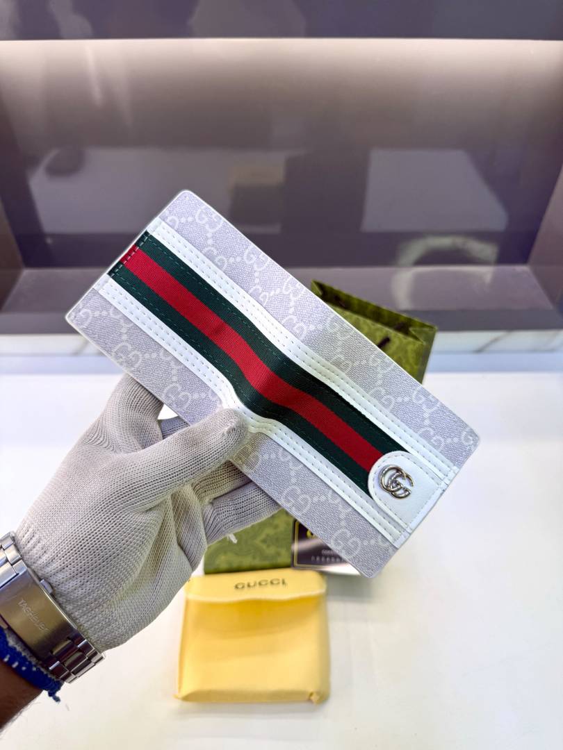 Gucc_ White Premium Quality Wallet Fa 1167
