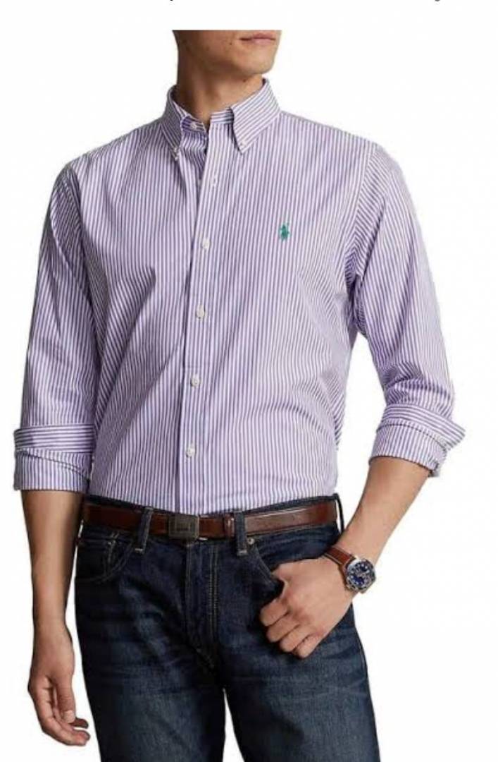 Ralph Lauren imported checks shirt purple