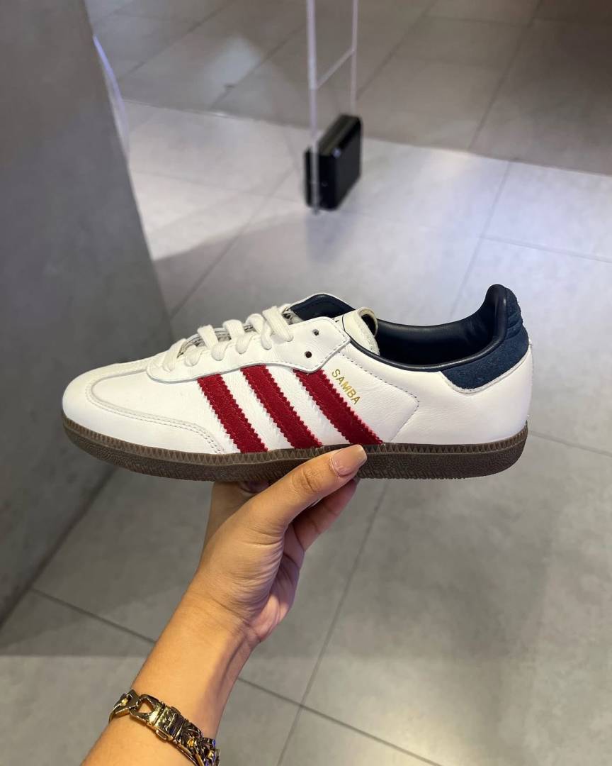 Adiddas Samba Victory Red Blue Night Indigo Women Leather Quality