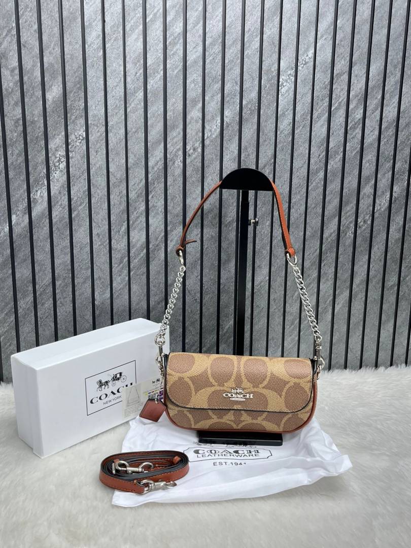 Coacch Hailey Apricot-Beige ShoulderBag With Original Box & DustCover