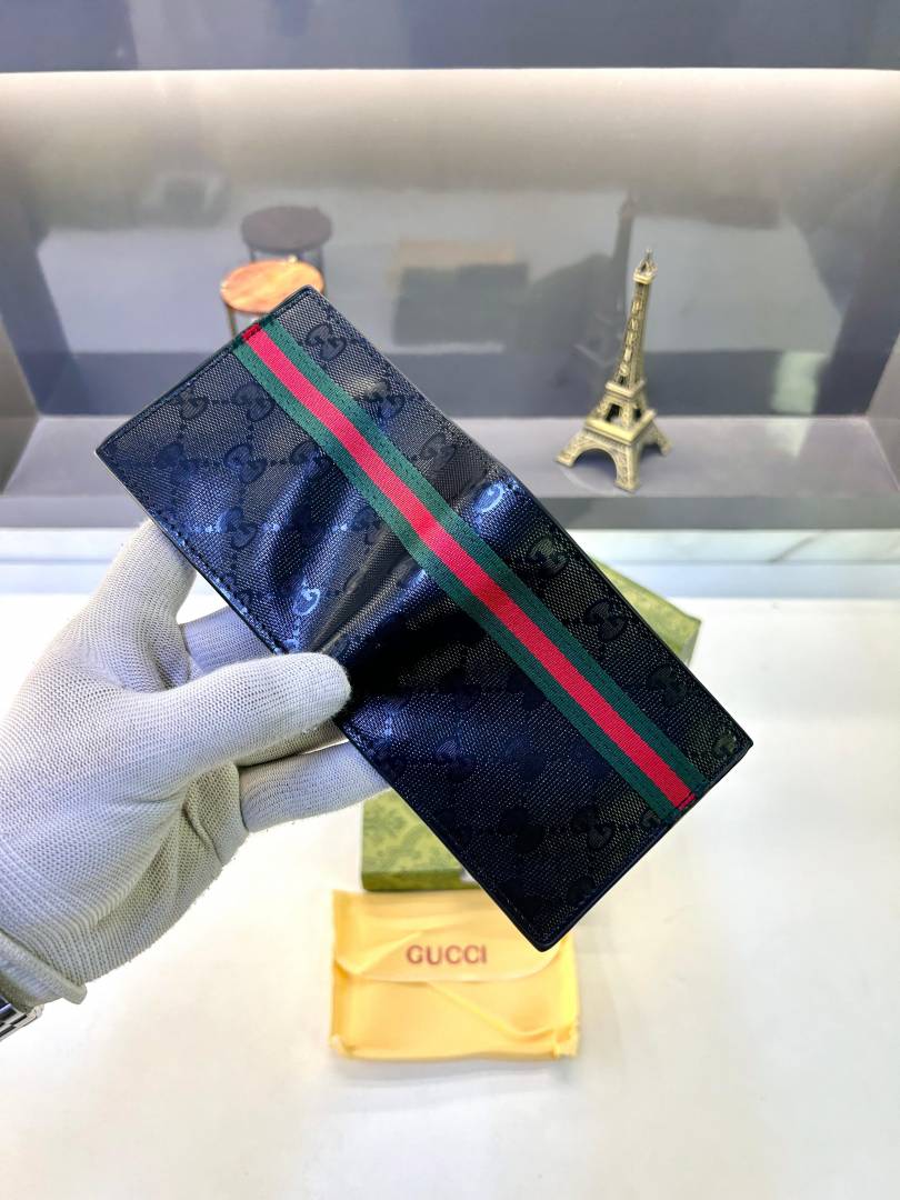Guchi Black Red Premium Quality Wallet Fa 632