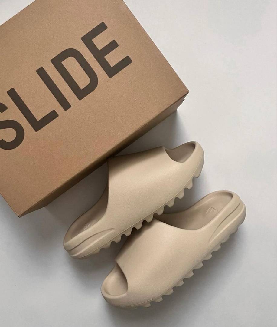 Adidaas Yeezy Slide Pure Light Brown UA Quality With Tag  Butter Papar Og Box.