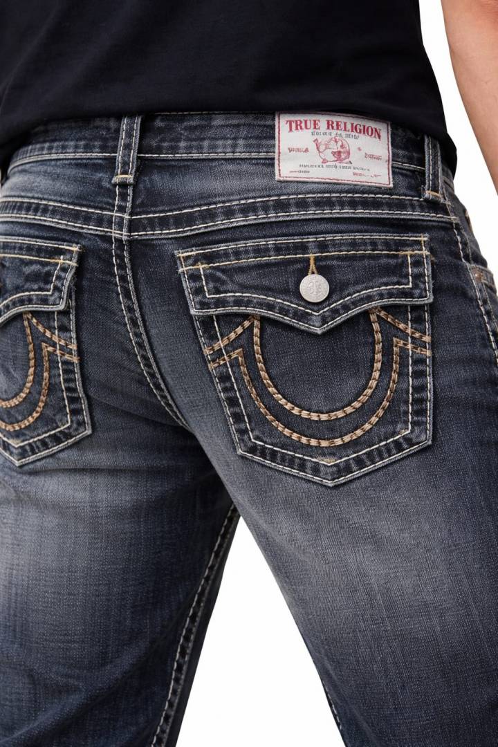 True Religio n Dark Grey Shade Straight Fit Premium Imported Stretchable lycra fabric Denim with back flap pocket Design 3708 video