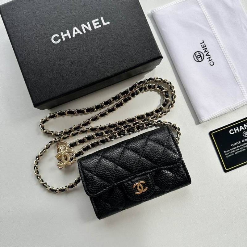 Chennell 05 Mini ChainWallet With OriginalBox DustCover Super Premium