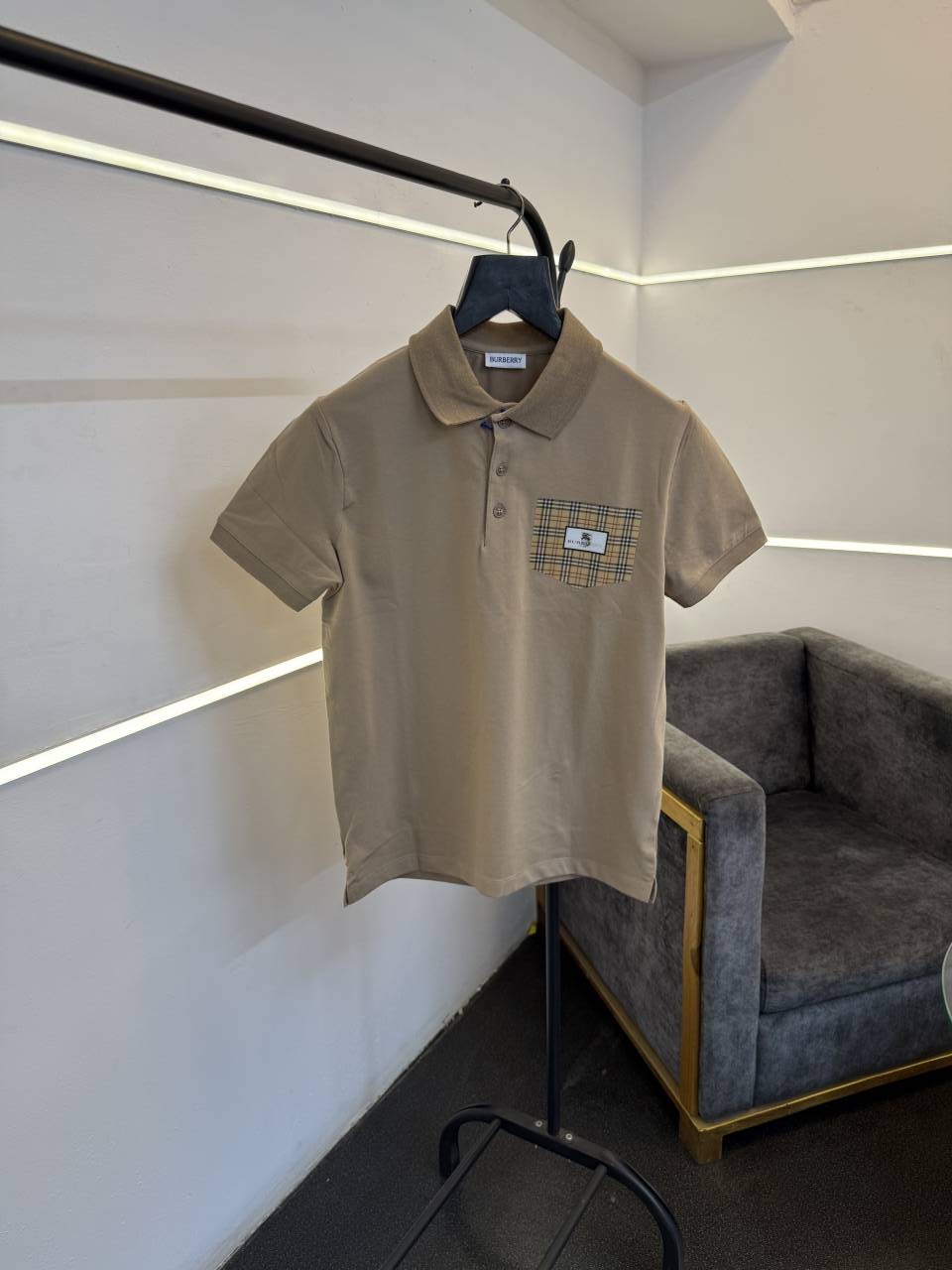 Burbery imported polo tshirt beige
