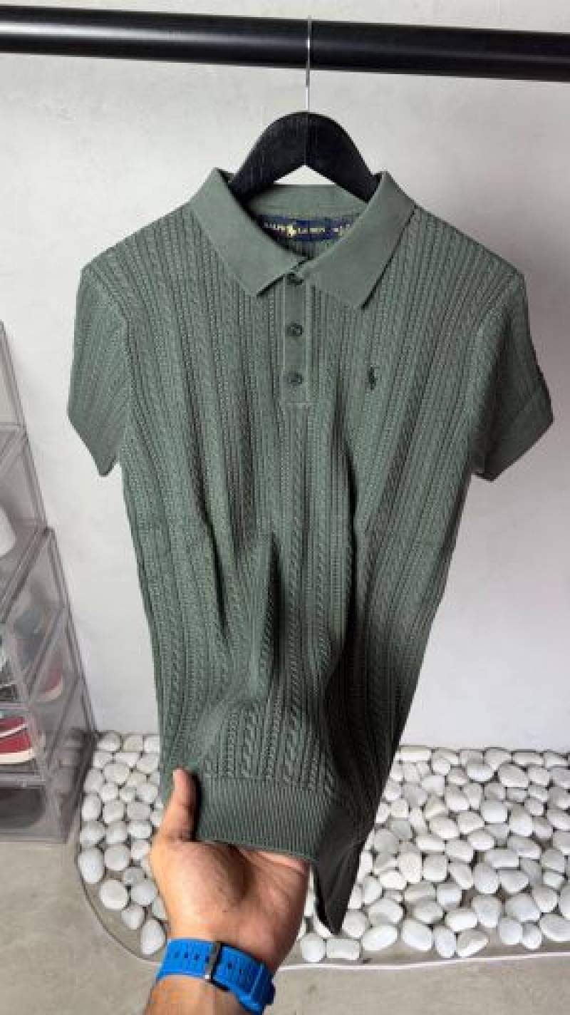 Ralp_ Lauren Premium Knit Polo T-Shirt 2024