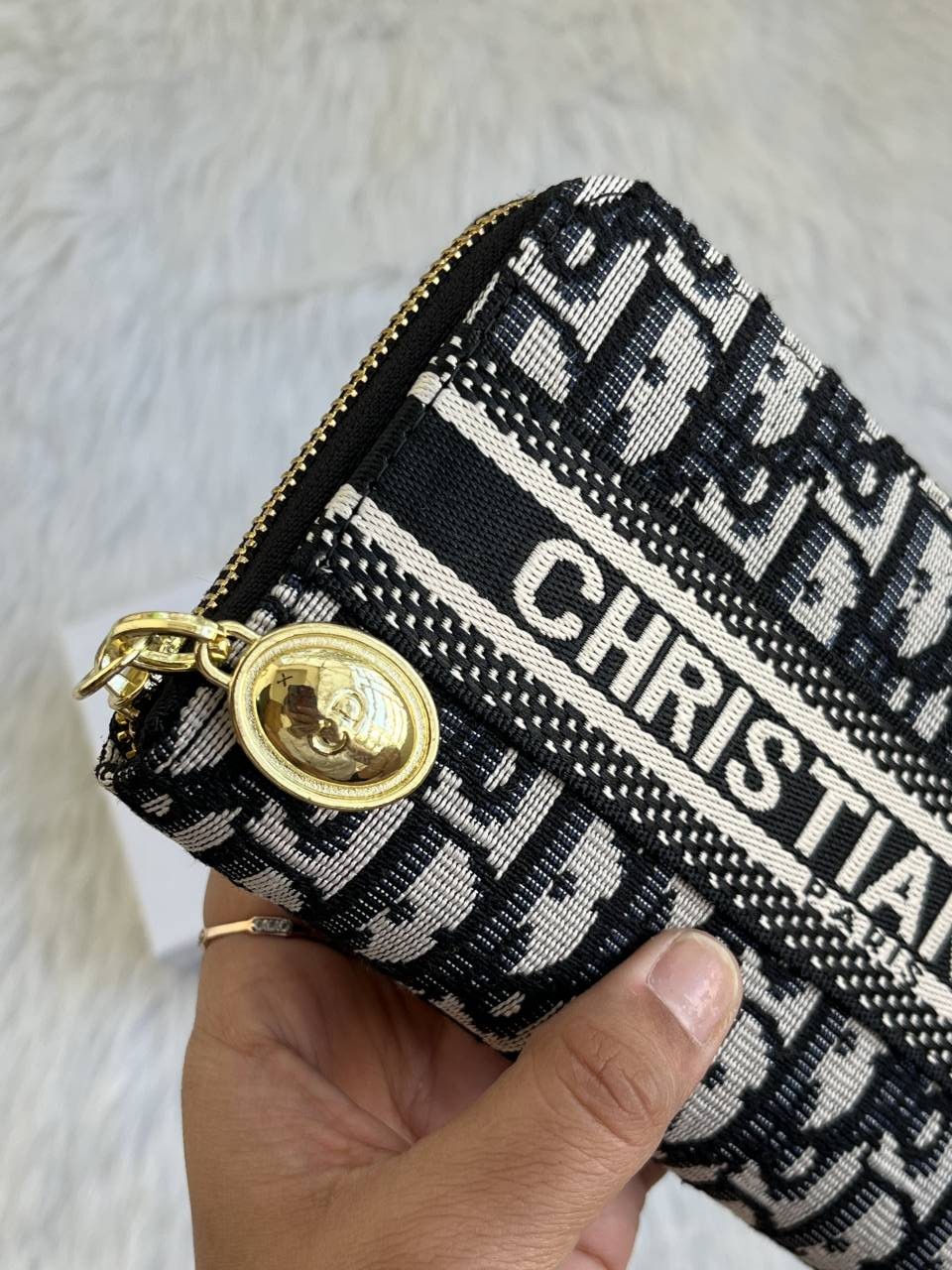 Diyor_94_Black_Long_Zippy_Wallet_With_OriginalBox