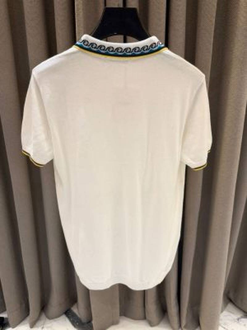 Casablanca_imported polo Tshirt White